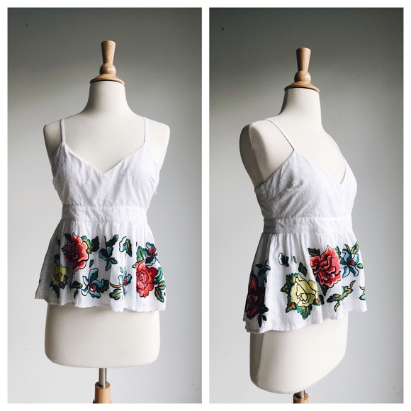 Anthropologie Tops - Anthro Maeve Sereno Embroidered Tanks, Size 2